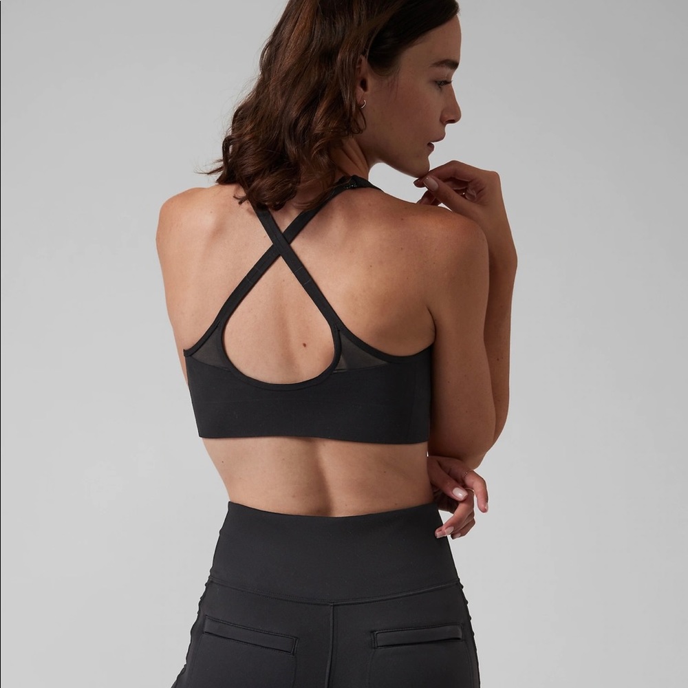 ATHLETA EMPOWER II DAILY SPORTS BRA A-C IN BLACK NWT - Picture 4 of 7